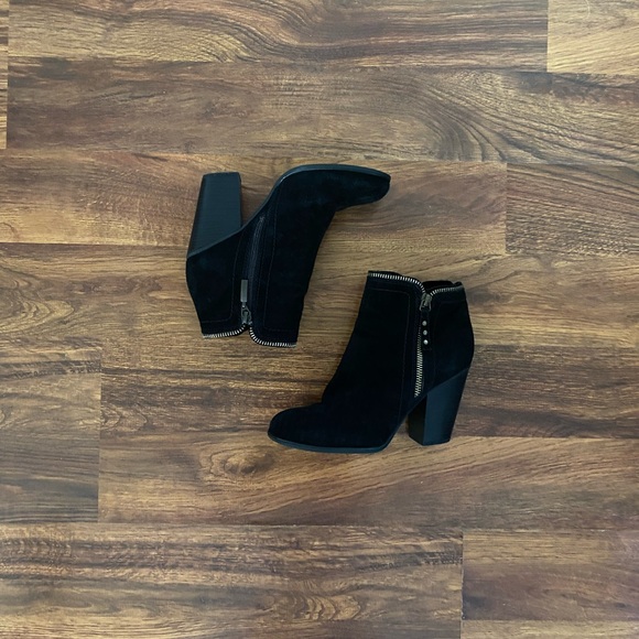 Limelight | Black Suede Ankle Boots - Picture 2 of 5